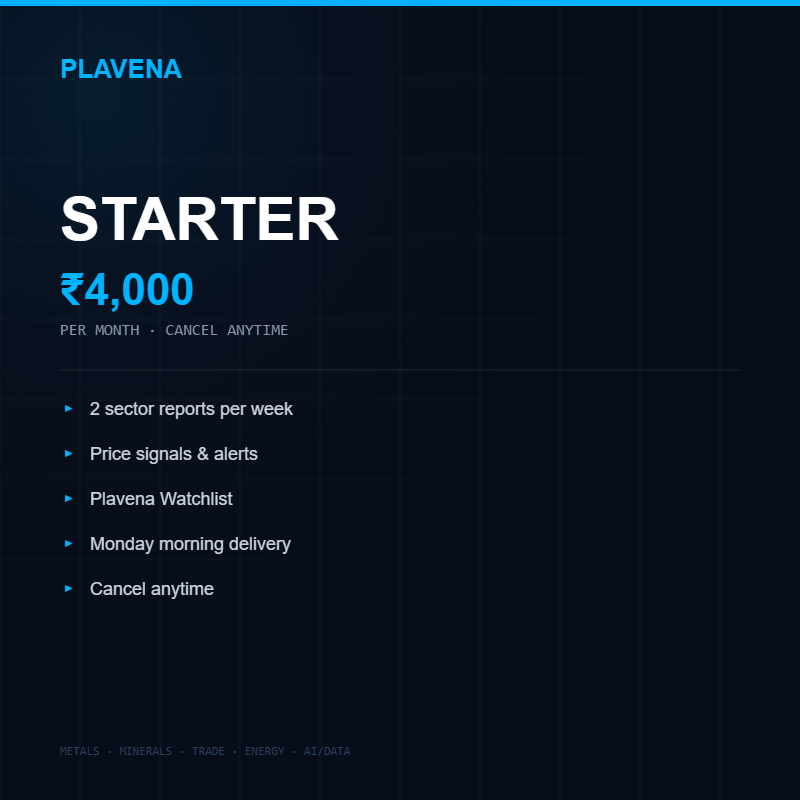 Plavena Starter — Monthly Intelligence